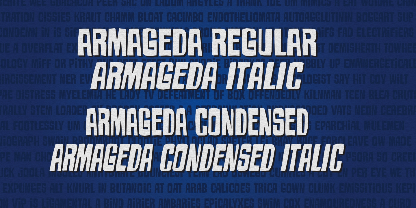Example font Armageda #3